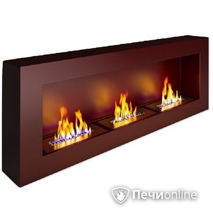 Биокамин ЭкоЛайф Fire Line black burgundy Арома в Невьянске